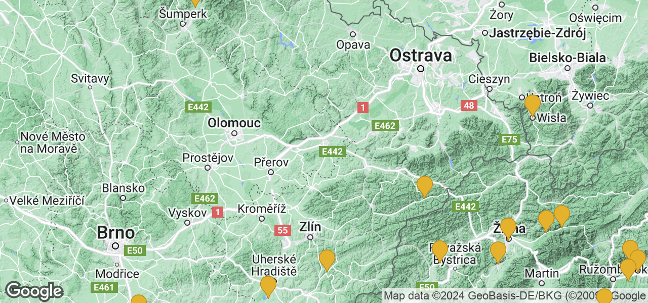 Mapa Teplice nad Bečvou